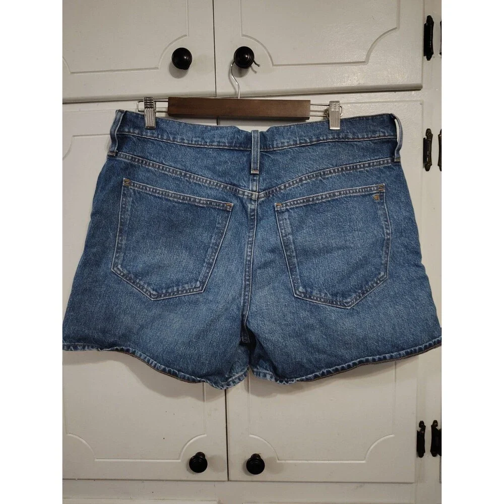 Madewell Perfect Mid Length Denim Jean Shorts A Line Womens 31